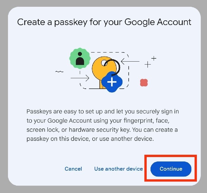 Cara Menggunakan Google Passkeys - 5