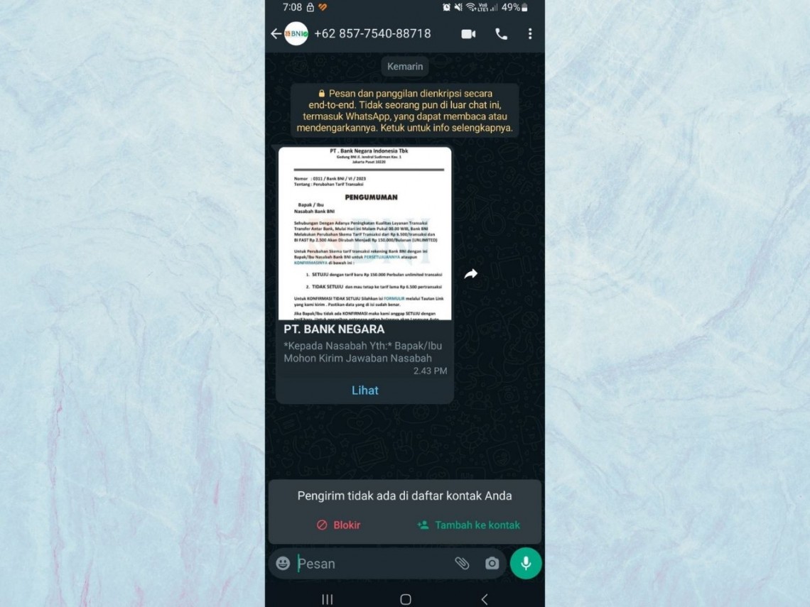 Hati Hati Ada Penipuan Whatsapp Berkedok View Chat