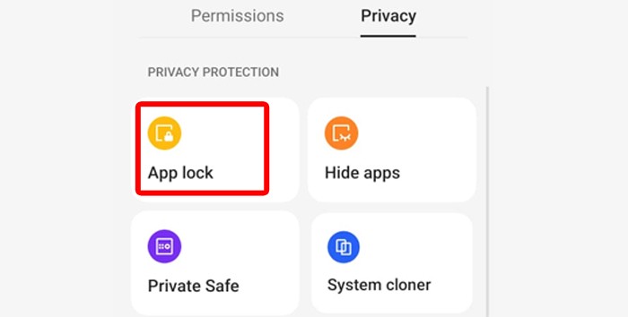 OPPO A98 5G - App lock