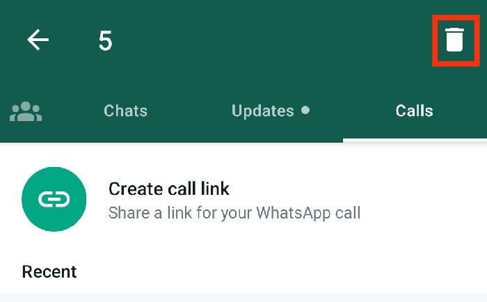 Cara Menghapus Riwayat Panggilan WhatsApp - 2