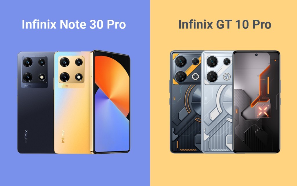 Bedanya Infinix Note 30 Pro dan Infinix GT 10 Pro, Lebih Unggul Mana?