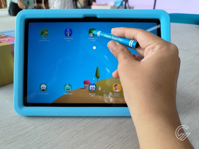 Samsung Galaxy Tab A9 Plus Kids Edition - Crayon Stylus dan Puffy Cover