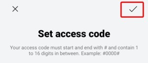 Hide Apps OPPO - Set access code 3