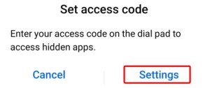 Hide Apps OPPO - Set access code