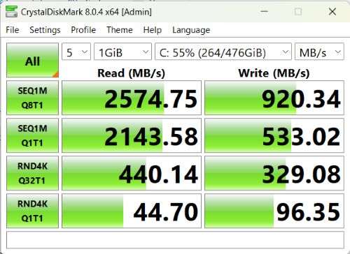 Axioo Hype 7 AMD SSD Tes