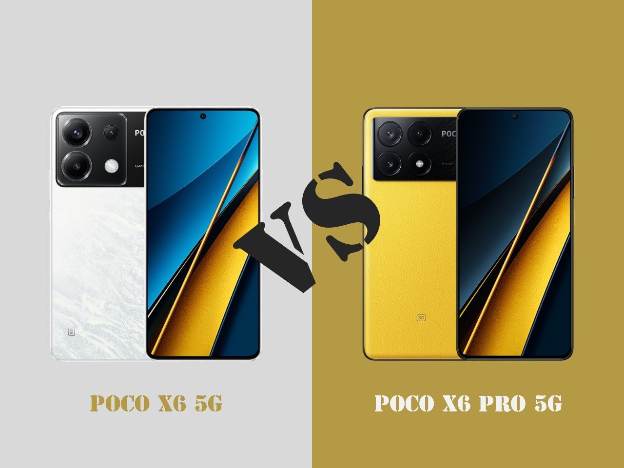 POCO X6 5G Vs POCO X6 Pro 5G - Header