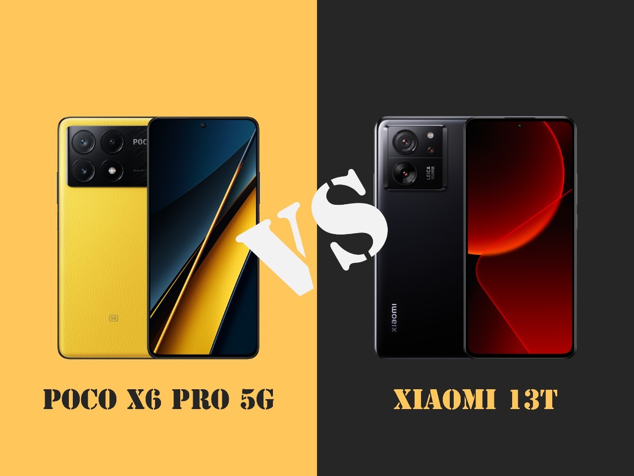 POCO X6 Pro Vs Xiaomi 13T - Header