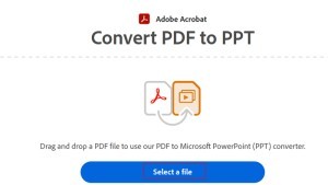 Convert PDF to PPT - Adobe - 1