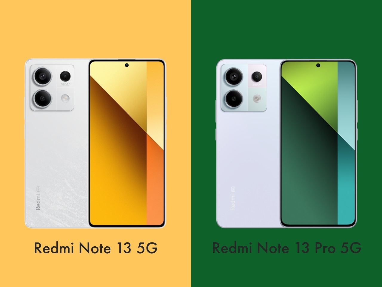 Redmi Note 13 5G Vs Redmi Note 13 Pro 5G - Header