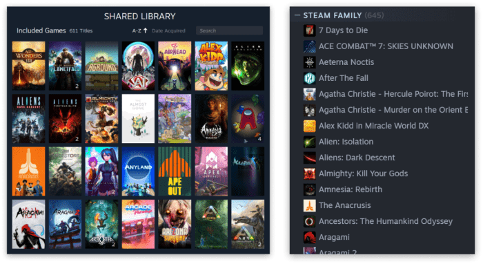 Steam-Family-Shared-Library.