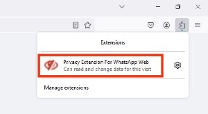 Cara Menggunakan Privacy Extension for WhatsApp Web - 7