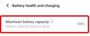 Battery Health vivo - Settings - 3