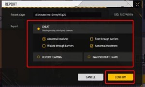 Free Fire - Report Cheater - 3