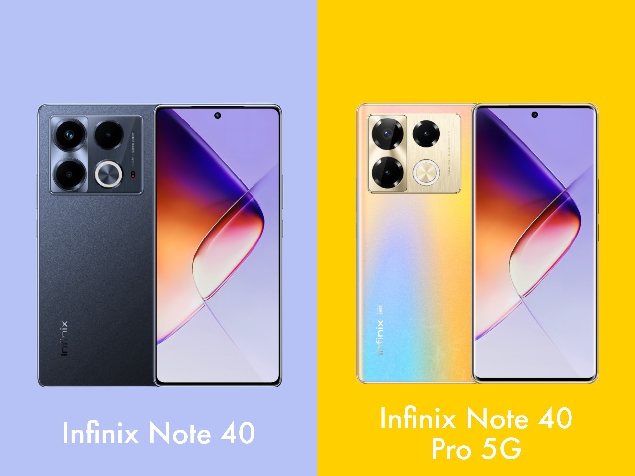 Infinix Note 40 Vs Infinix Note 40 Pro 5G - Header