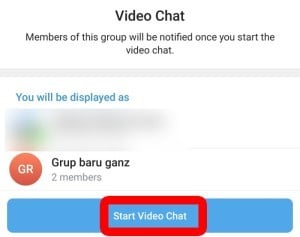 Nonton Bareng Telegram - Pengaturan - Start video chat