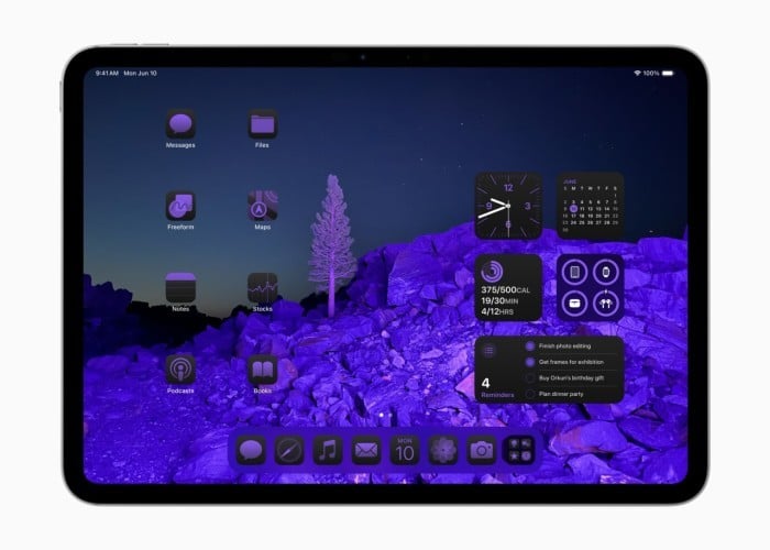  Apple-WWDC24-iPadOS-18-customize-Home-Screen-240610.