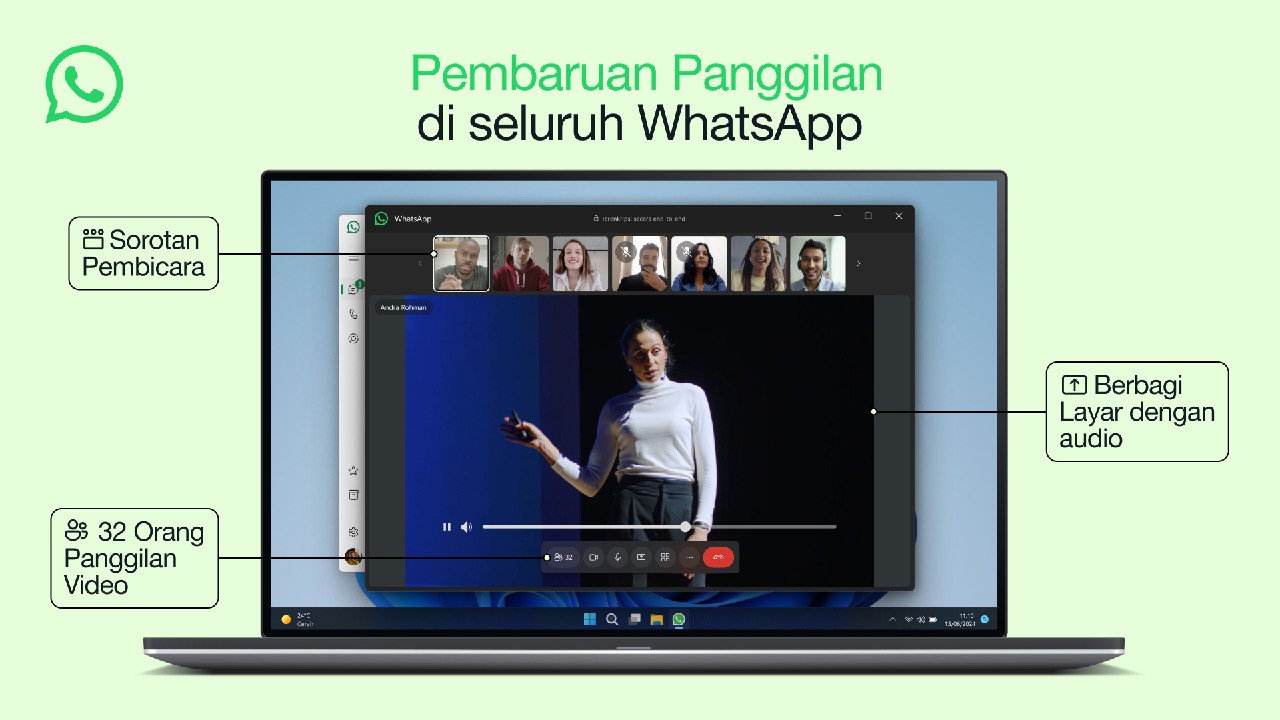 Video Call di Whatsapp Kini Bisa Hingga 32 Orang