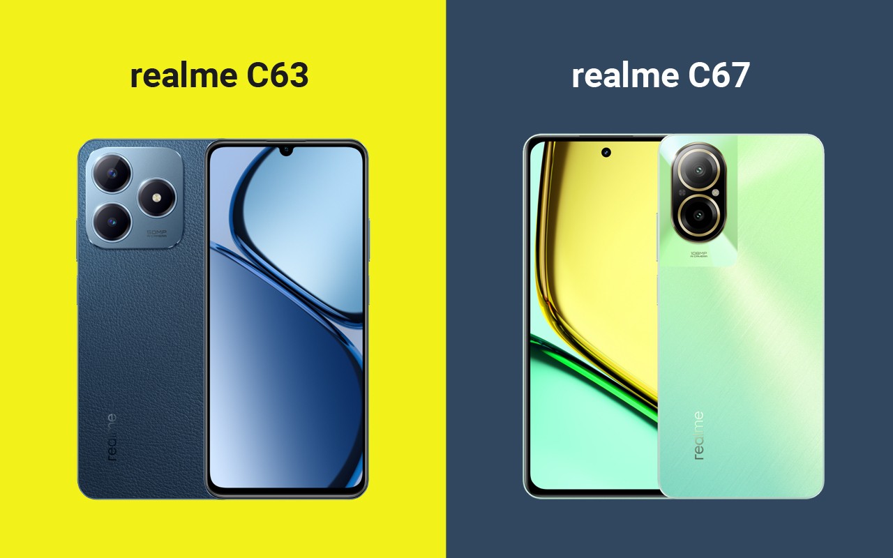 realme C63 vs realme C67 Header