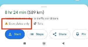 Cara Melihat Ganjil Genap di Google Maps - 7