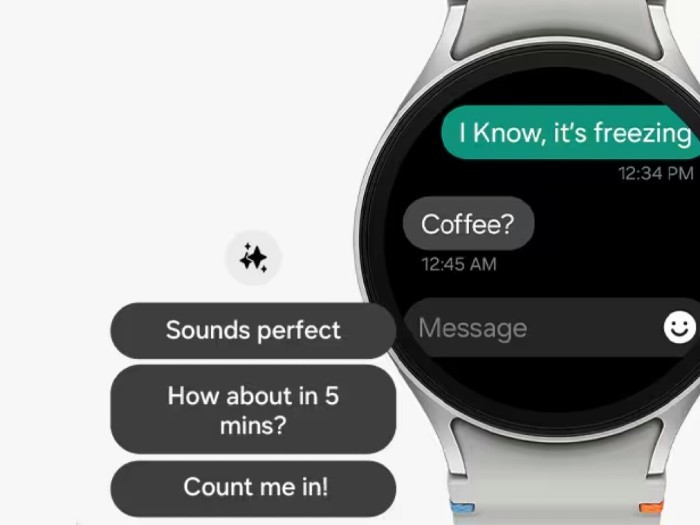 Fitur Unggulan Galaxy Watch 7 - Suggested replies