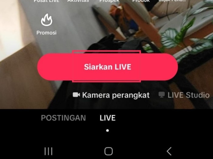 Cara Live TikTok Untuk Mulai Siaran Langsung