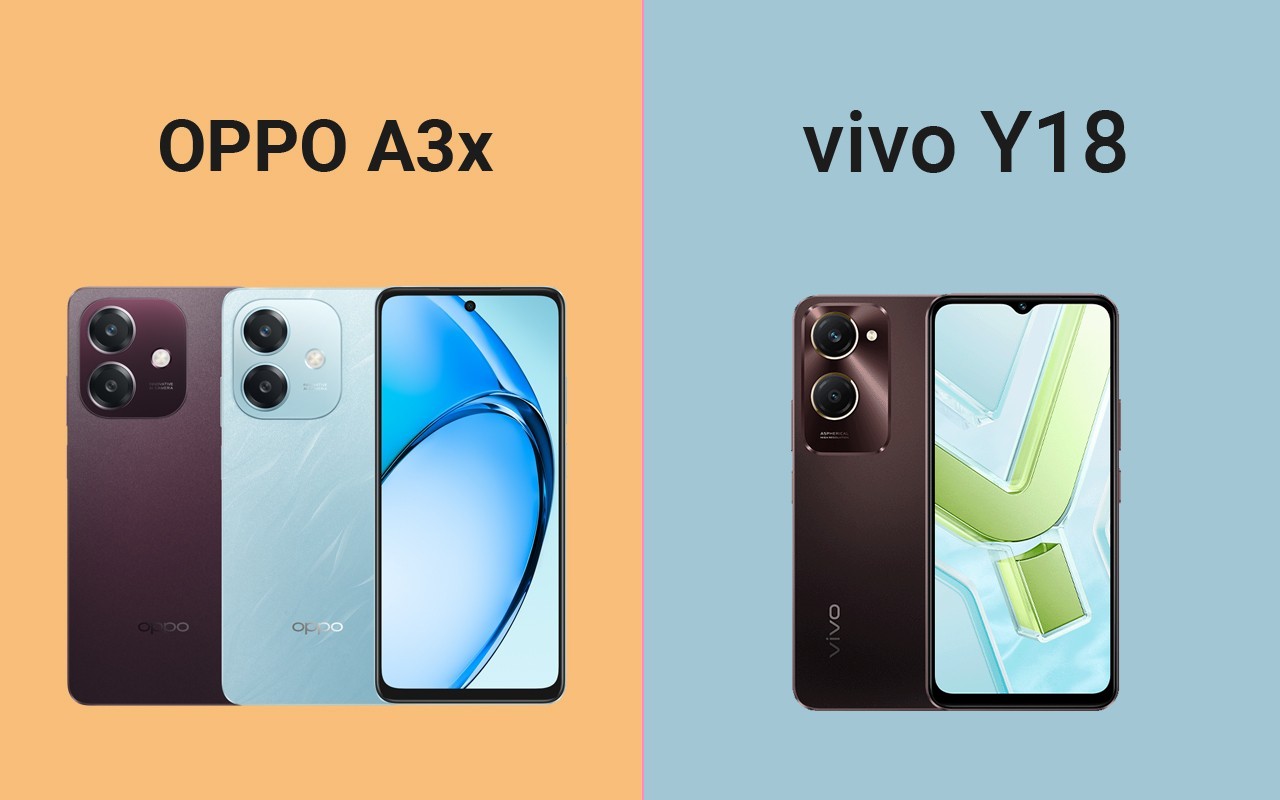 OPPO A3x vs vivo Y18 header