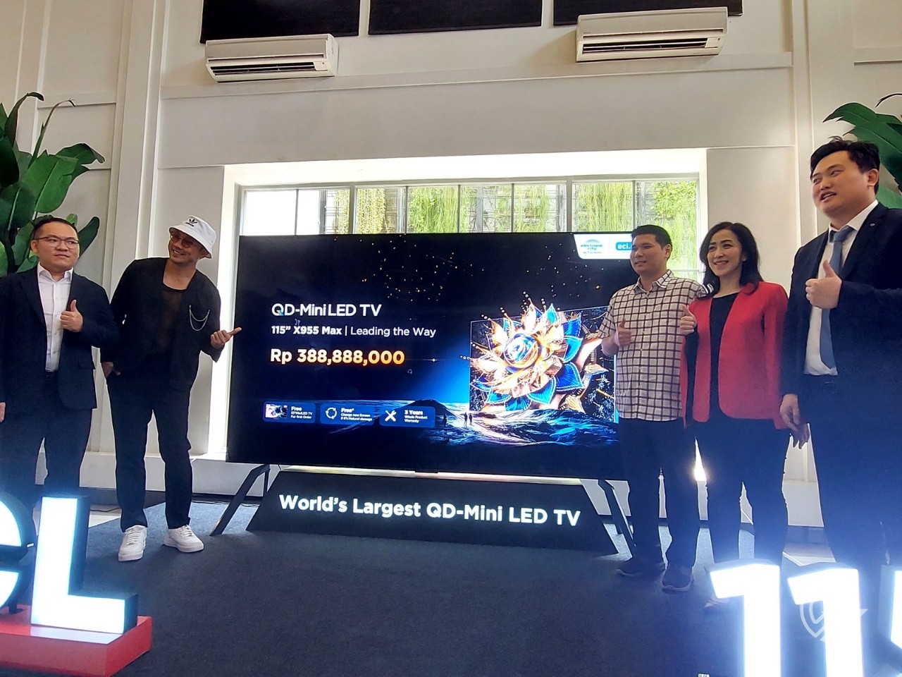 TCL Boyong Smart TV X955 Max Berukuran 115" ke Indonesia, Harganya Ratusan Juta