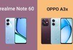 realme Note 60 vs OPPO A3x