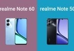 realme Note 60 vs realme Note 50