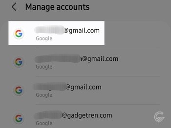 Cara Menghapus Akun Google di HP Samsung 3