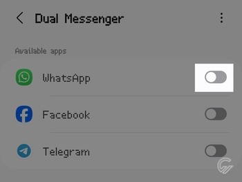 Cara Menggandakan WhatsApp di Samsung 3