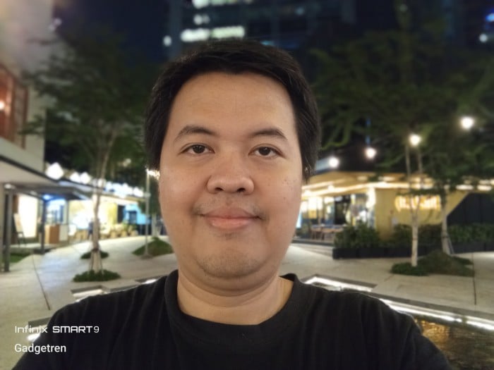 Infinix-Smart-9-Selfie-Malam-Bokeh