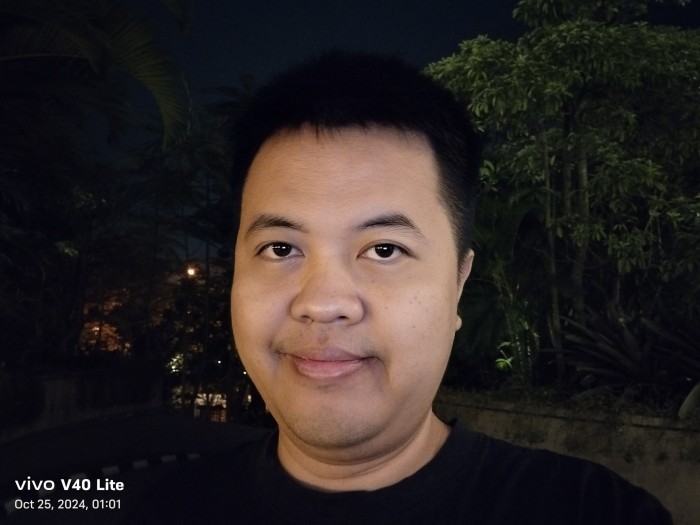 vivo V40 Lite - Selfie Malam - Night Mode