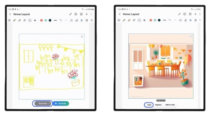 Samsung Galaxy Fold6 Akhir Tahun Sketch to Image