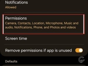 permissions