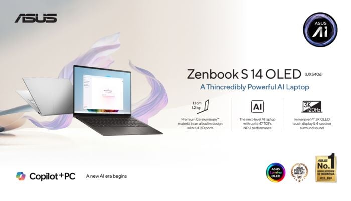 ASUS Zenbook S 14 OLED Copilot+ PC