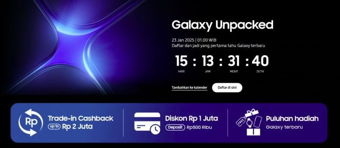 Bonus Daftar Galaxy Unpacked 2025