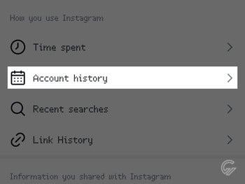 Cara Melihat Riwayat Akun Instagram 4