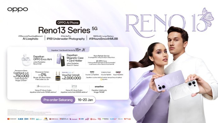 OPPO Reno13 Series 5G Pre Order Bonus