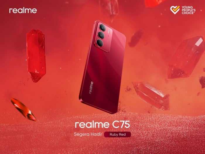 realme C75 Varian Ruby Red