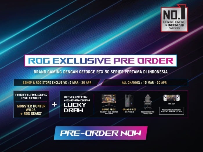 ASUS ROG RTX 50 Series Pertama Exclusive Pre Order (2)