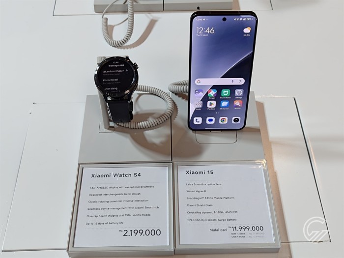 Xiaomi 15 dan Xiaomi Watch S4