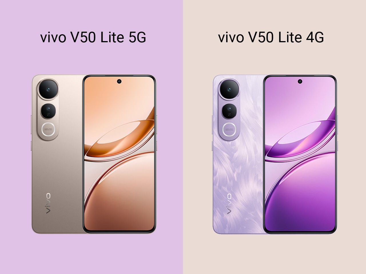 vivo V50 Lite 5G Vs vivo V50 Lite 4G – Perbedaan Spesifikasi dan Fiturnya