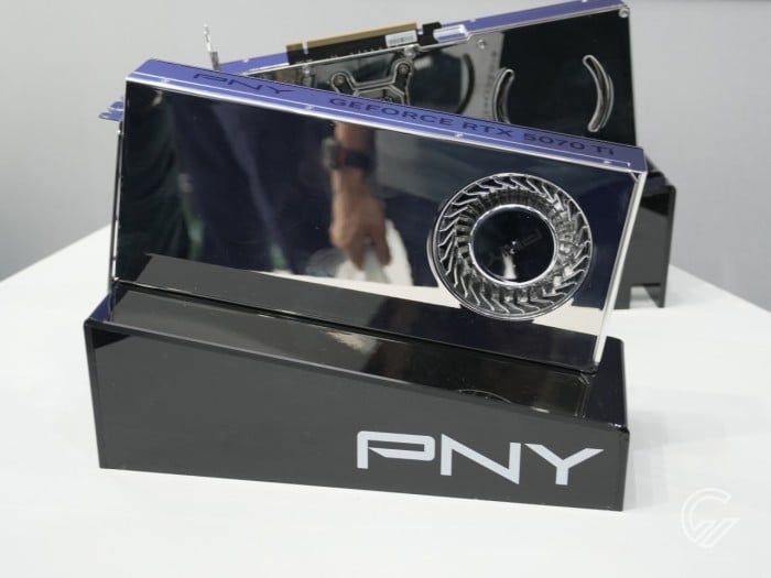 Computex 2025 - PNY RTX 5070 Ti Chrome