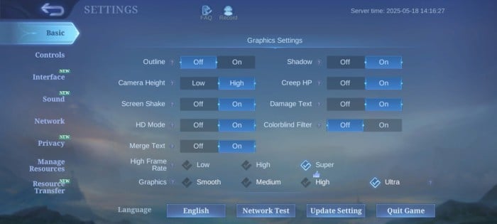 Samsung-Galaxy-A06-5G-Mobile-Legends-Settings
