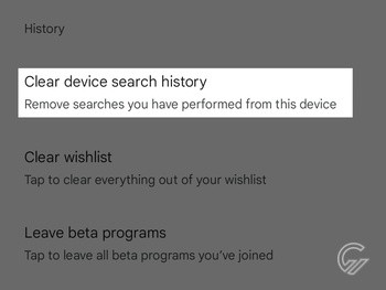 Hapus Riwayat Google Play 5