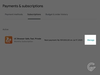Cara Berhenti Berlangganan VPN UC Browser 5