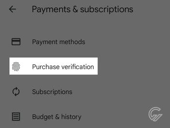 Cara Mengubah Verifikasi Pembelian Google Play 3