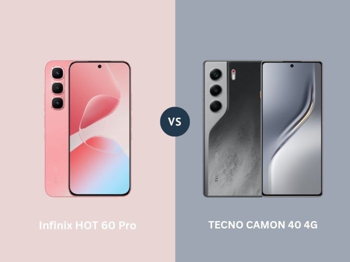 Infinix HOT 60 Pro Vs TECNO CAMON 40 - Header