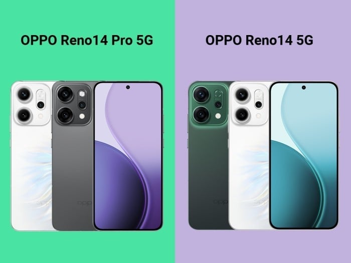 OPPO Reno14 Pro 5G vs Reno14 5G
